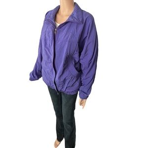 Vintage LAVON Windbreaker Jacket, Indigo | L